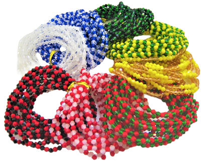 Elastic Santeria Bead Bracelet, Venezuela, DOZEN pack