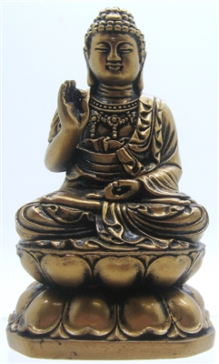 SiddhÄrtha Gautama Buddha Sitting in Lotus Flower - 4'' (Vitarka Mudra)
