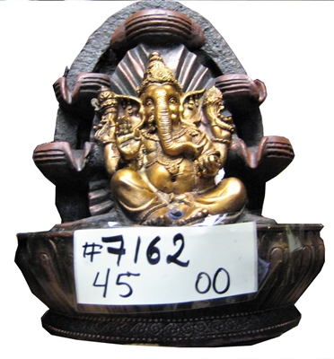 Golden Ganesha Water Fountain Model-7162
