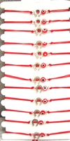 Fashion Jewelry Horse Shoe Evil Eye Symbol Bracelet - Pack of 12