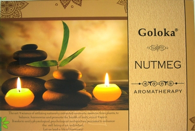 Goloka Aromatherapy Series - Nutmeg - ( 12 Packs of 15 Gms )