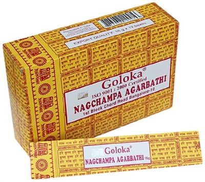 Goloka Nag Champa 16 gram (12/Box)