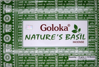 Goloka Nature's Series - Basil - ( 15 Gms. x 12 Boxes )