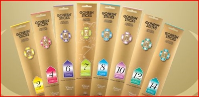 Gonesh Incense Sticks - 20 Sticks per pack