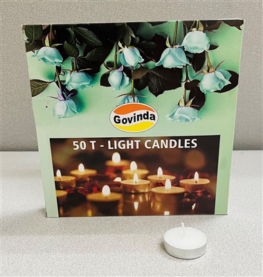 50 Tealight T-light Candles by Govinda