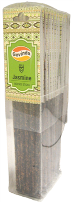 Govinda Resin Incense Sticks (10 Packs with 8 Sticks Each)- Jasmine