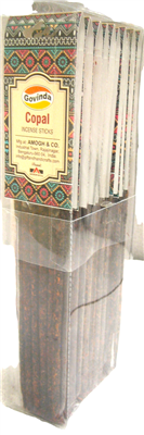 Govinda Resin Incense Sticks (10 Packs with 8 Sticks Each)- Copal