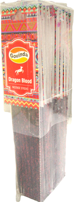 Govinda Resin Incense Sticks (10 Packs with 8 Sticks Each)- Dragon Blood