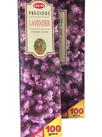 HEM Precious LAVENDER Incense Sticks 100 Grams Bulk Packs (BOX of 6 Packs)