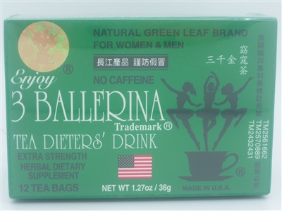 Three Ballerina Tea Dieters' Drink - 12 Bags