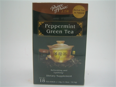 Prince of Peace Herbal All Natural Peppermint Green Tea