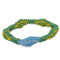 ILDE bracelet, Diamond Style, Medium - ORULA camino de Yemaya Asesu (light blue)