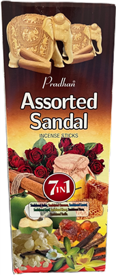 Pradhan Incense Stick Hexa - Assorted Sandal