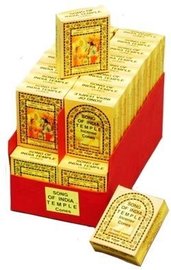 India Temple Incense Cones (Case of 36)