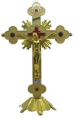 Saint Benedict Jesus INRI Cross (Large)