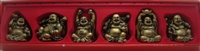 Laughing Buddha 3 Inch Statues (Set of 6 Figurine) - Choose Color