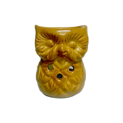 Ceramic Tea Light Oil Burner - Owl - Random Color