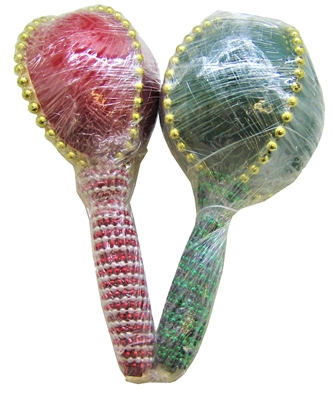 Religious Maraca with Plastic Beads