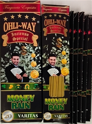 Money Rain - Ohli~Way Incienso Special (12 flat hangable packets)