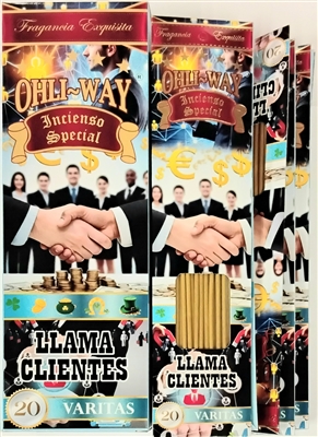 Llama Clientes- Ohli~Way Incienso Special (12 flat hangable packets)
