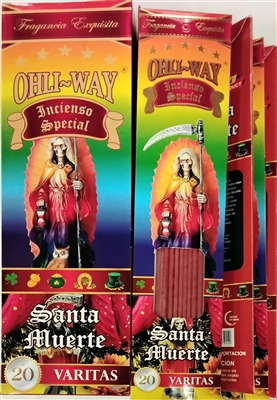Santa Muerte - Ohli~Way Incienso Special (12 flat hangable packets)
