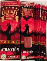 Attraction- Ohli~Way Incienso Special (12 flat hangable packets)