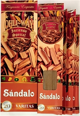Sandalo - Ohli~Way Incienso Special (12 flat hangable packets)