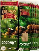Coconut - Ohli~Way Incienso Special (12 flat hangable packets)