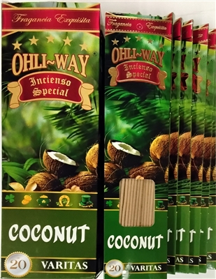 Coconut - Ohli~Way Incienso Special (12 flat hangable packets)