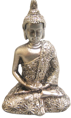 Silver Buddha 3.5"
