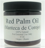Red Palm Oil - 4 oz. (Manteca de Corojo)