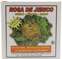 Rosa de Jerico ( Jericho Flower ) Box with Amulet