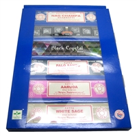 Satya Assorted Variety Gift Pack of 6 Incense (NC, SH, BC, PS, Aaruda, WS)