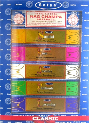 Satya Variety Pack 12 Incense Sticks