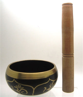 Tibetan Singing Bowl OM Design