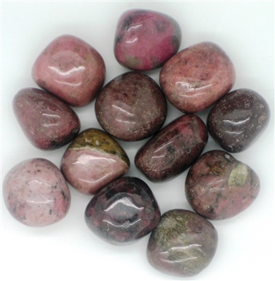 Tumbled Rhodonite Stones - 1 Pound