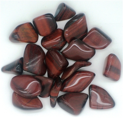 Tumbled Red Tiger Eye Stones - 1 Pound