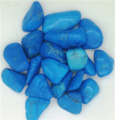 Tumbled Blue Howlite Stones - 1 Pound