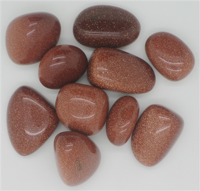 Tumbled Red Goldstone - 1 Pound