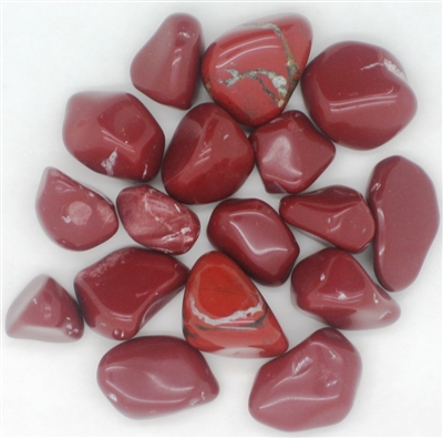 Tumbled Red Jasper Stones - 1 Pound