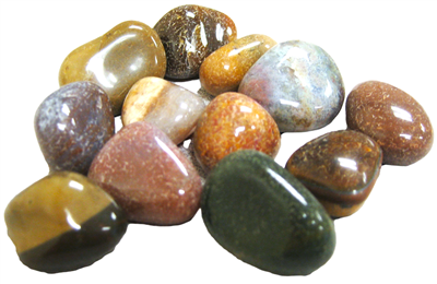 Tumbled Fancy Jasper Stones - 1 Pound