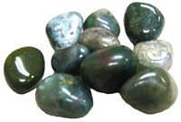 Tumbled Moss Agate Stones - 1 Pound