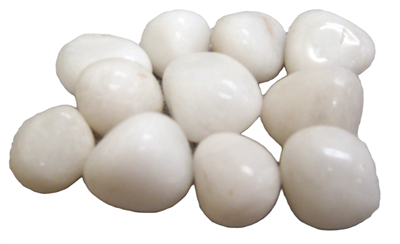 Tumbled White Agate Stones - 1 Pound