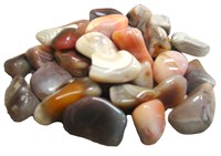 Tumbled Pink Botswana Agate  Stones - 1 Pound