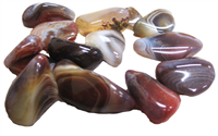 Tumbled Botswana Agate Stones - 1 Pound