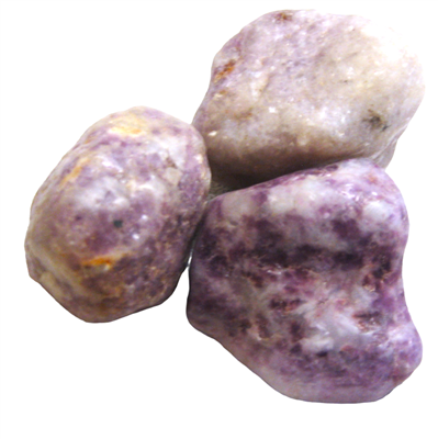 Tumbled Lepidolite Stones (Larger chunks) - 1 Pound