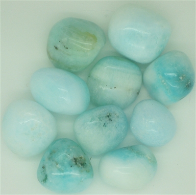 Tumbled Blue Aragonite Stones - 1 Pound