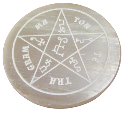 Selenite Pentagram (Single)