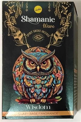Wisdom Clary Sage Fragrance - Sree Vani Shamanic Wave 6" Thick Malasa Incense