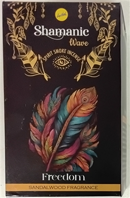 Freedom Sandalwood Fragrance - Sree Vani Shamanic Wave 6" Thick Malasa Incense